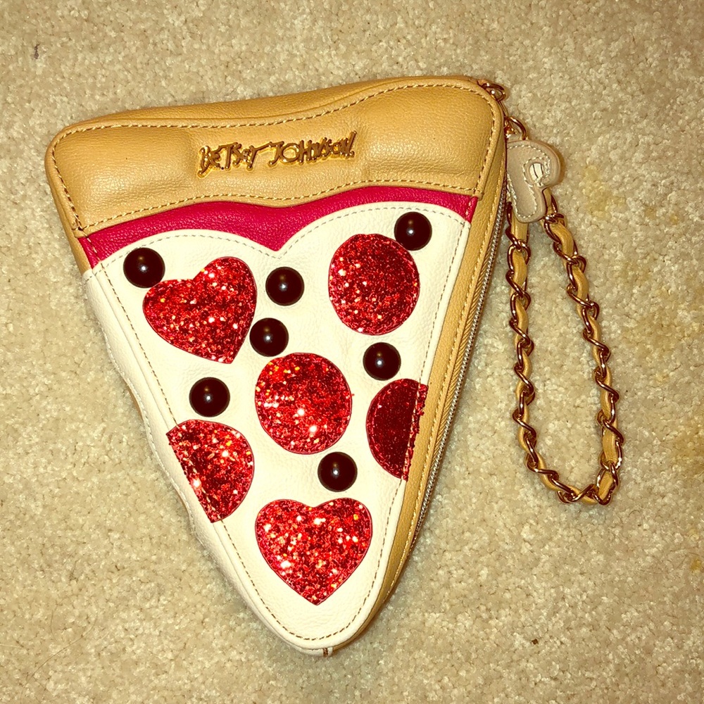 Betsey Johnson pizza clutch